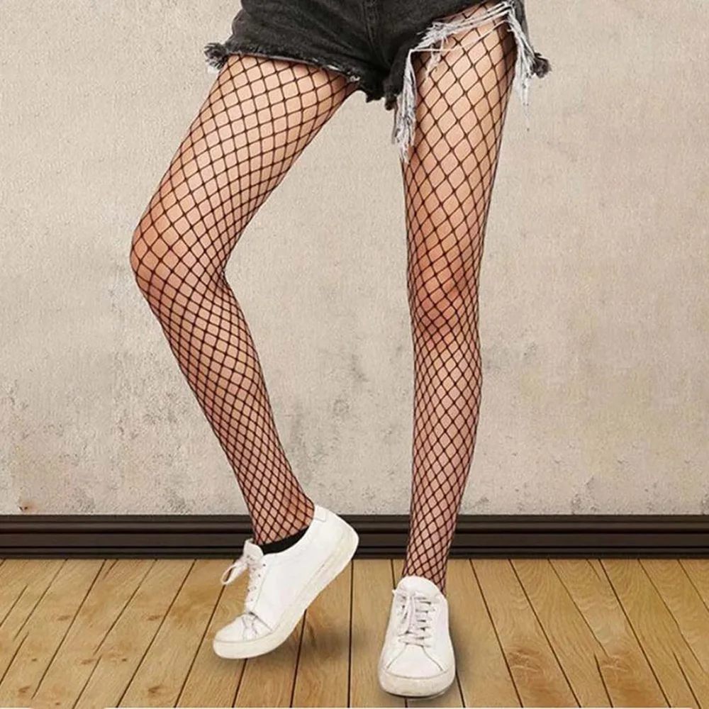 

Summer Black Hollow Out Sexy Pantyhose Women Tights Stocking Fishnet Stockings Club Party Hosiery Female Mesh Everyday Wear