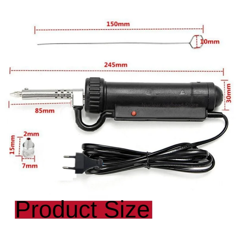 220V 30W สูญญากาศ Solder Sucker Desoldering ปั๊มดูดปืนเหล็กดีบุก Soldering ซ่อมเครื่องมือหัวฉีด EU Plug