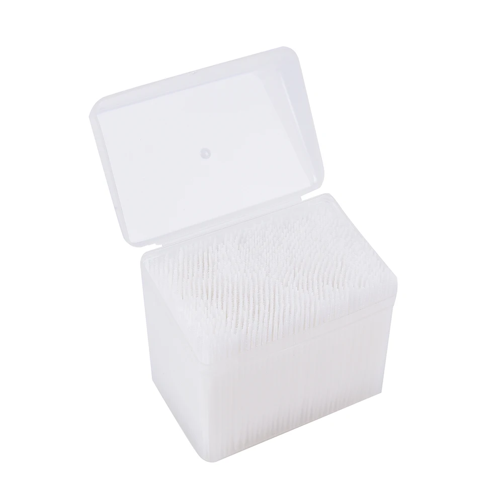 치실 칫솔 구강 위생 클리너, 이쑤시개 칫솔, 6.5cm 치아 청소 스틱, 박스 당 1100 개
