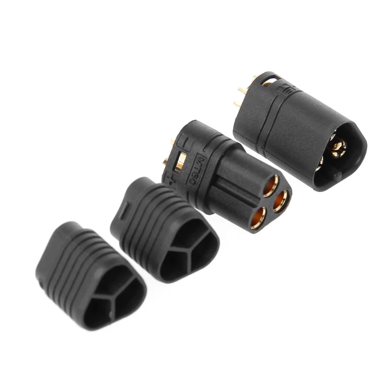 900C 1 Pair MT60 3.5mm 3 Bullet Connector Plug Male & Female For RC ESC to Motor