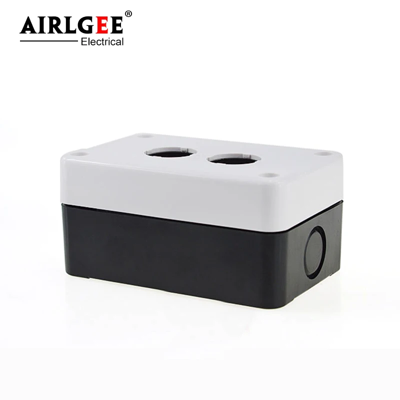 XAL-B01/2/3/4 hole button switch white control box emergency stop button switch box dustproof and waterproof 22mm plastic box