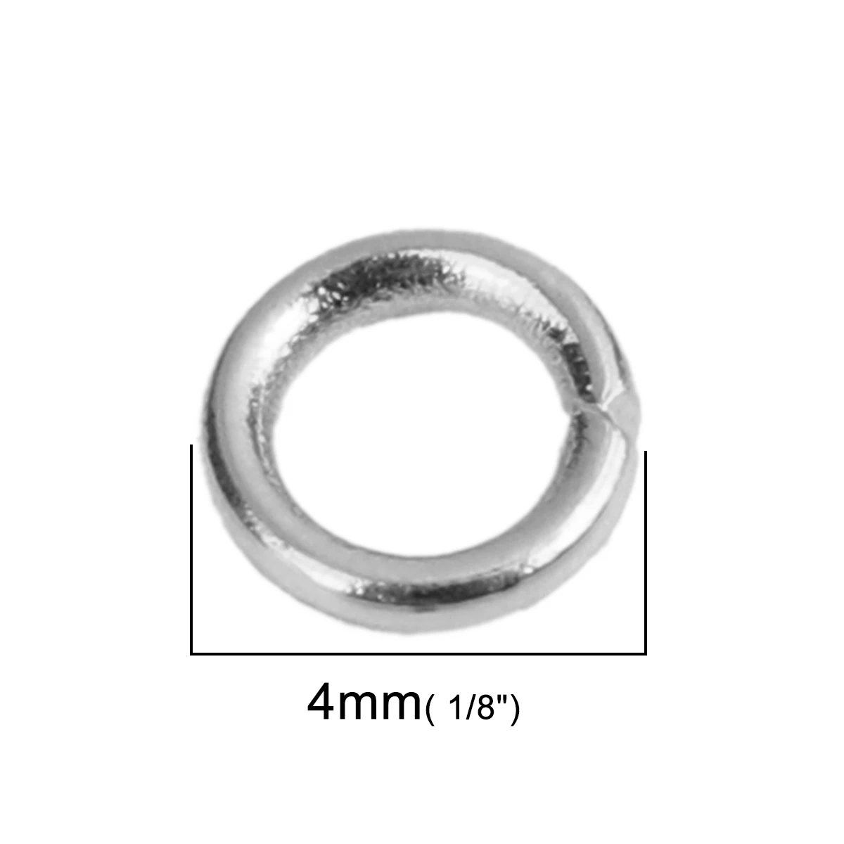 Stainless Steel Open Jump Rings Findings Circle Ring Silver Color 4mm Dia.For Diy Jewelry Finding Making Accessories, 500 PCs