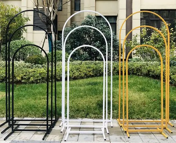 Wedding decoration stage party birthday background frame wedding wrought iron flower flower arch