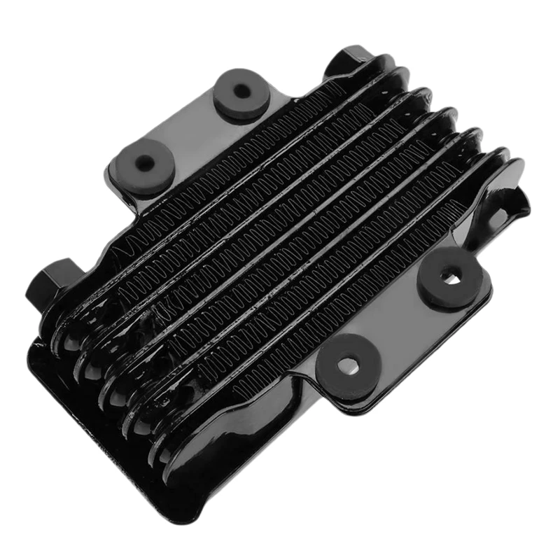 NEW-Motorcycle Engine Oil Cooler Cooling Radiator 65Ml Aluminum Black for 100CC-250CC Motorcycle Dirt Bike ATV