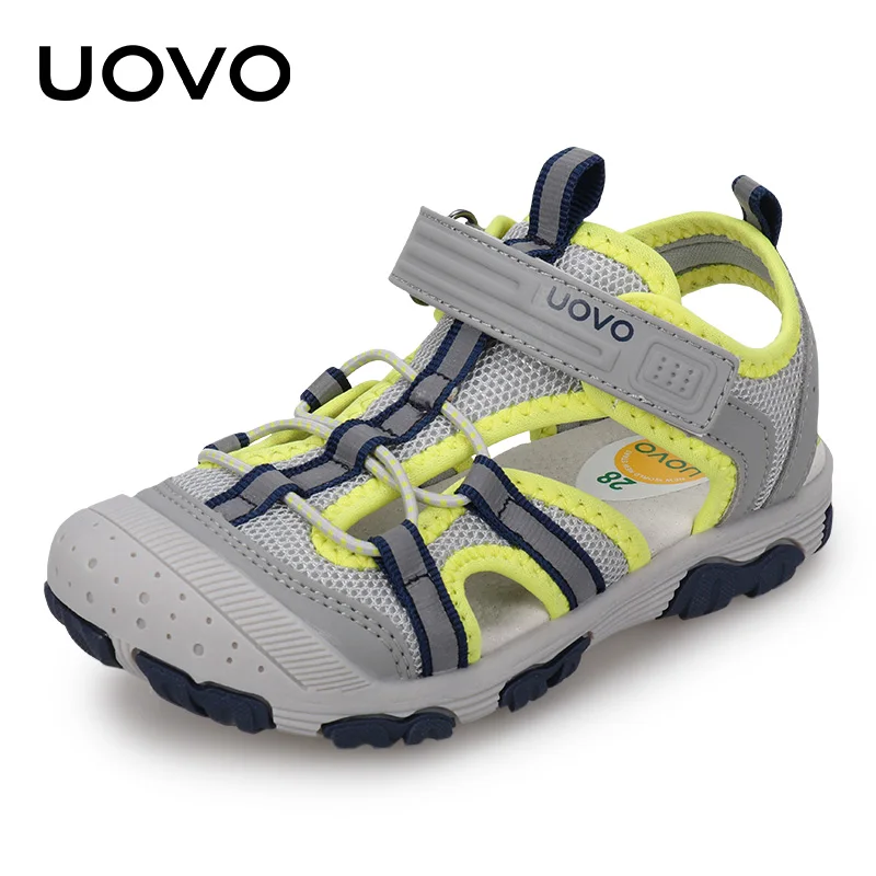 New Arrival Children Fashion Footwear Soft Durable Rubber Sole UOVO Kids Shoes Comfortable Boys Sandals With #22-34