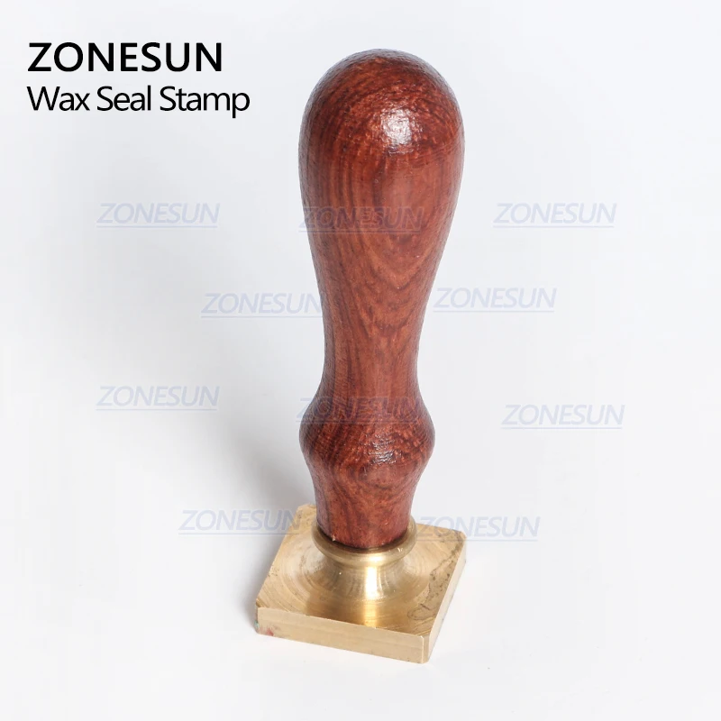 ZONESUN Custom Wax Seal Stamp With Wood Handle For Gift Packing Letter Envelopes Parcels DIY Wedding Invitations