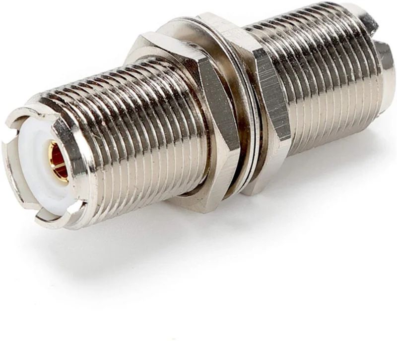 5 teile/los UHF SO239 Weibliche Zu Buchse Mutter Schott Panel Mount Adapter Stecker Gerade F/F Anschlüsse