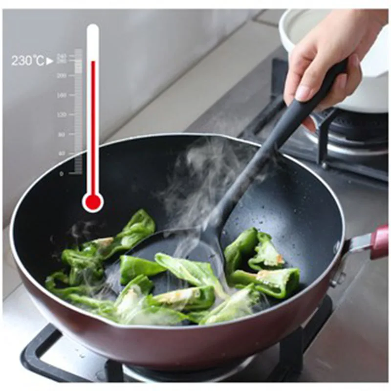 WALFOS Silicone Spatula Cooking Utensils Steak Egg Turner Shovel Non-stick Heat-Resistant Frying Pan Spatula Kitchen Accessories