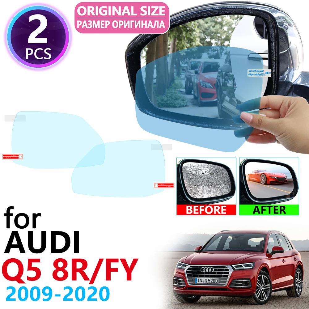 

for Audi Q5 8R FY 2009~2020 Full Cover Rearview Mirror Anti-Fog Rainproof Anti Fog Film Accessories 2010 2011 2012 2013 2018