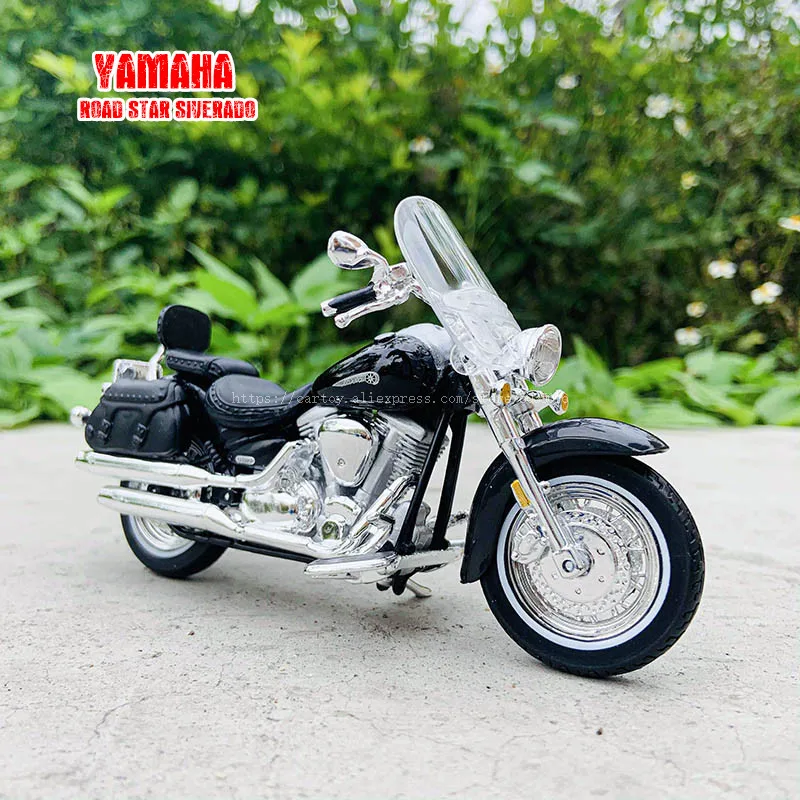 Maisto 1:18 Yamaha Road star original authorized simulation alloy motorcycle model toy car Static collection model