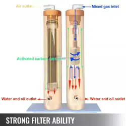 Oil-water separator air compressor filter 30mpa PCP with submersible bottle connector
