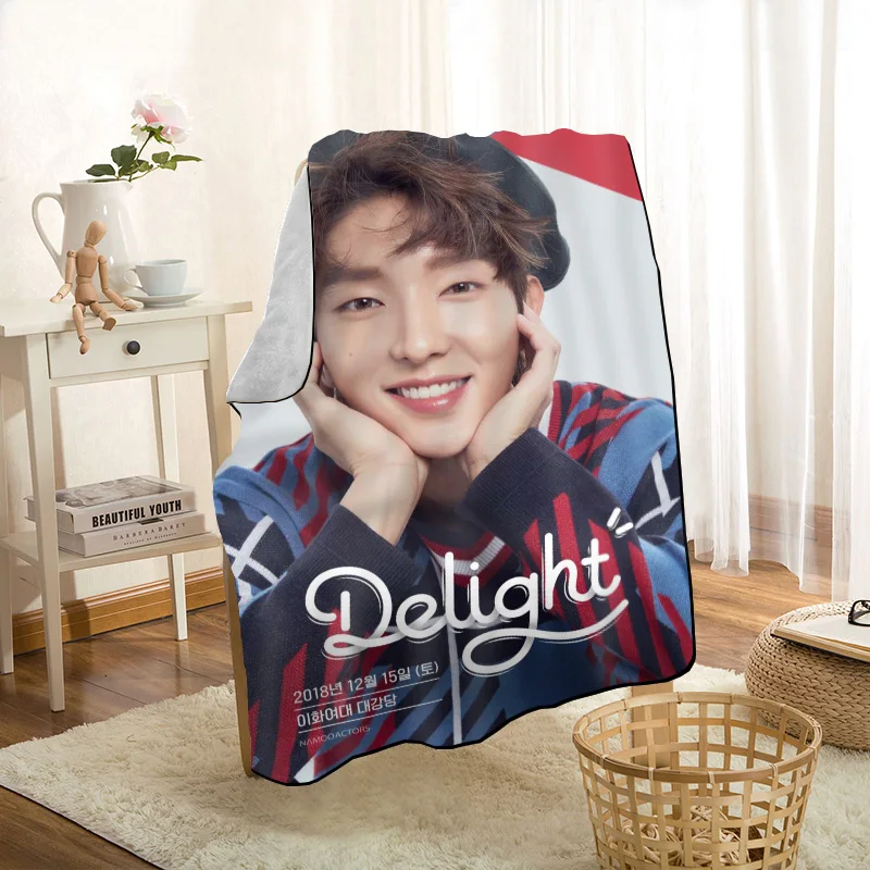 New Arrival LEE JOON GI Blankets KPOP Printing Soft Blanket Throw On Home/Sofa/Bedding Portable Adult Travel Cover Blanket 1201