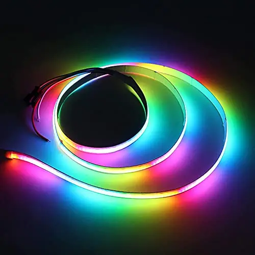 

LED Strip Light, COB/FOB Individual Addressable Dream Color LED Lights，332LEDs/m High Density No Speckle-Free Flexible LED Strip