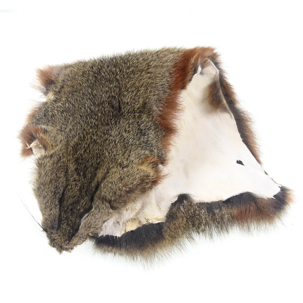 Bimoo 4PCS  Fly Tying Squirrel Whole Skin Fly Tying Natural Furs & Hairs Materials Fly Fishing Gear