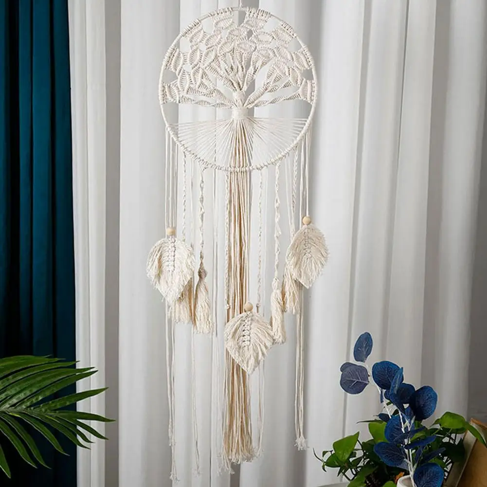 Macrame Wall Hanging Tapestry Bohemian Tapestry Tree Of Life Dream Catcher Wall Decor Home Decoration Wall Pendant Dreamcatcher