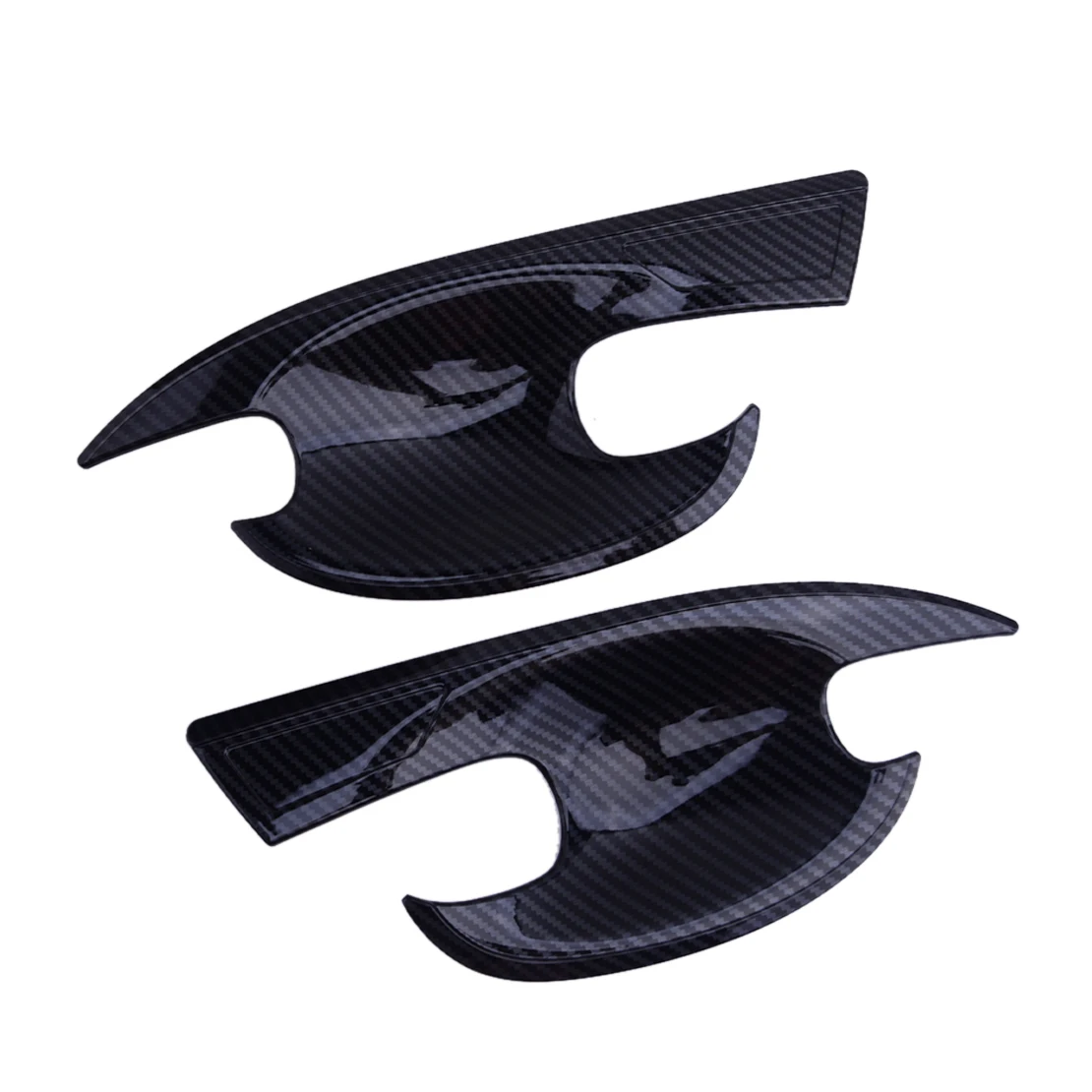 ABS Carbon Fiber Style Black Exterior Outer Door Handle Bowl Cover Trim Fit for Mazda3 Mazda6 2013 2014 2015 2016 2017 2018