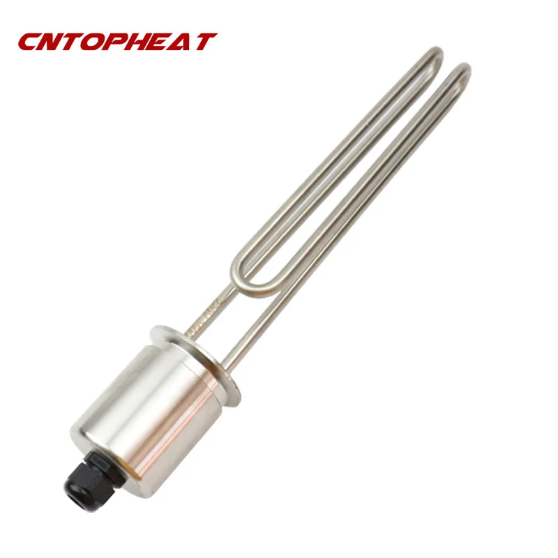 

2"Tri Clamp (OD64) Heating Element 220v 3500w Stainless Steel Immersion Water Heater for Brewing/Distilling