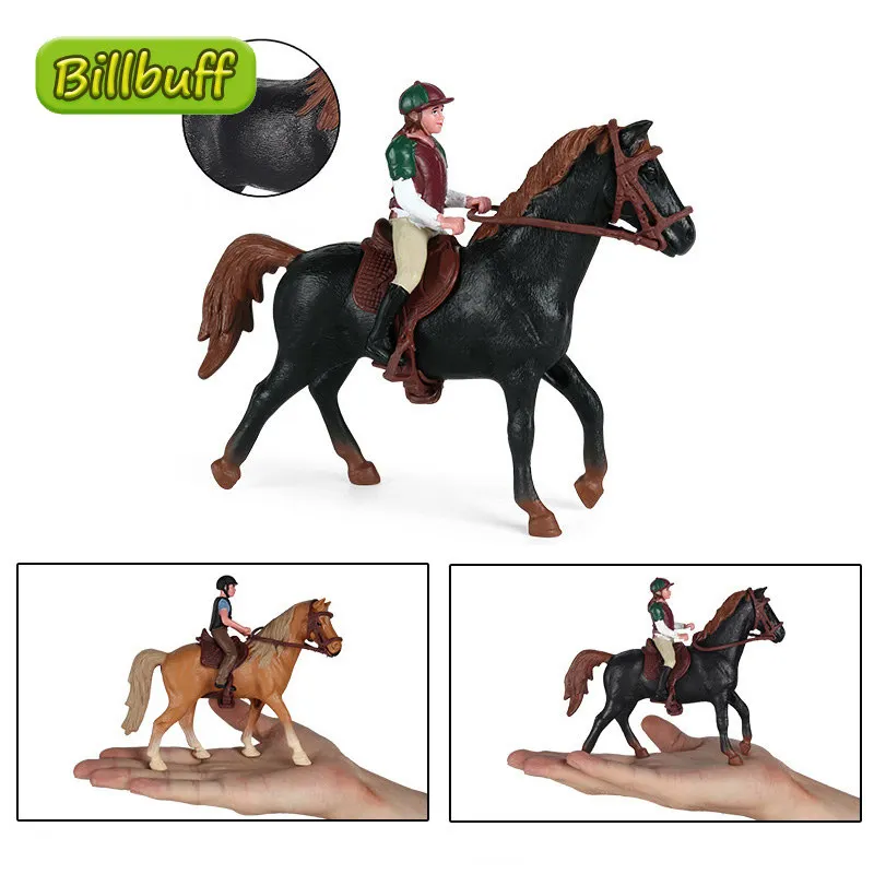 2022 Simulation Animals Horse racing Models Action & Toy Figures Solid Collection Model Dolls Educational toys for children Gift