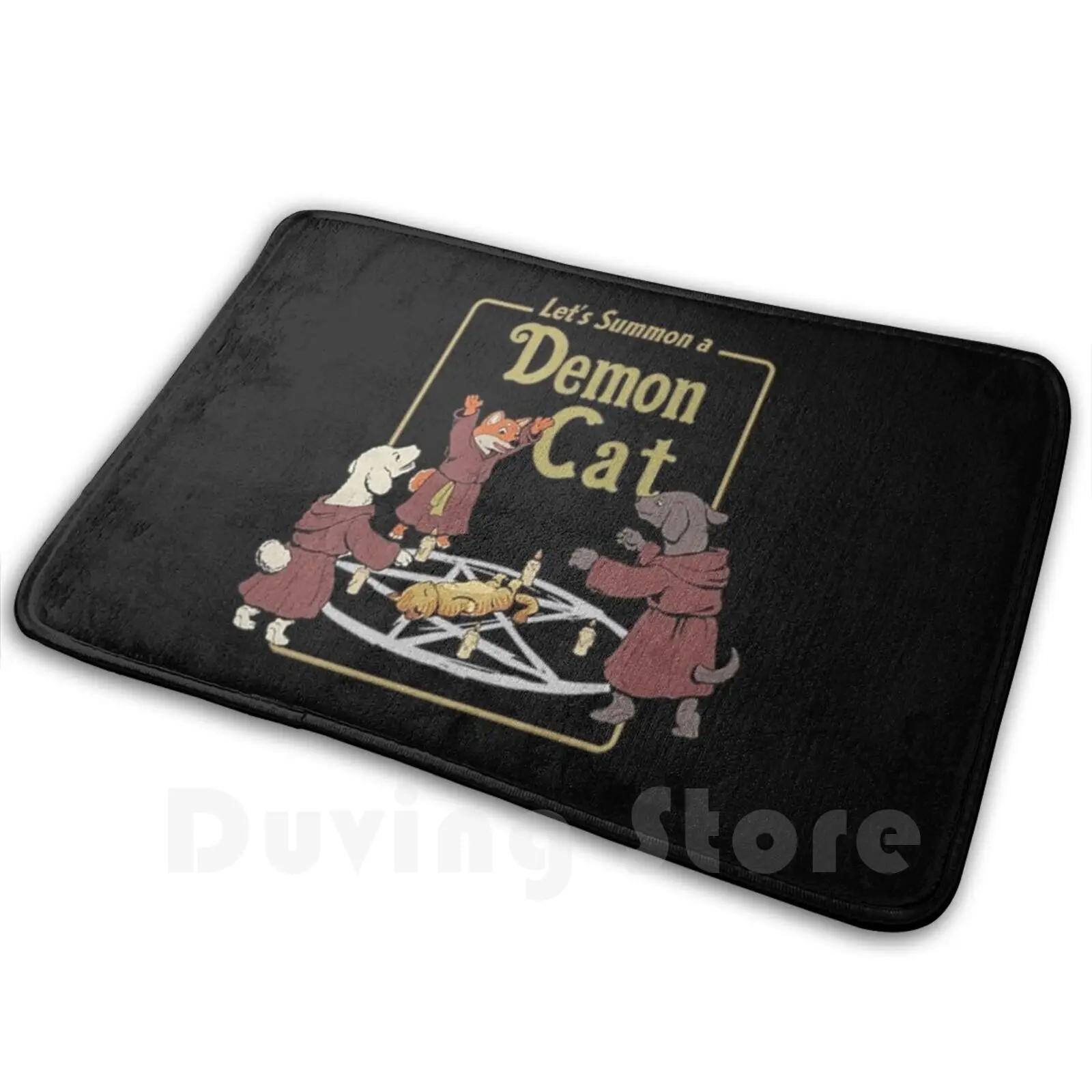 Let's Summon A Demon Cat Carpet Mat Rug Cushion Soft Lets Summon A Demon Cat 99th Precinct Charlott Moor Best Selling Top