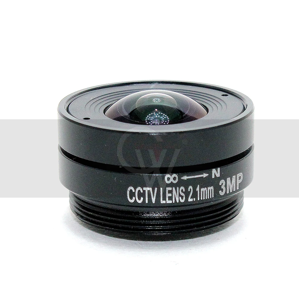 Objectif 3.0 mégapFête els 2.1mm CS Partners Iris, monture CS, objectif CCTV grand angle de vue 133 degrés pour caméra 3AJCCTV 1/1/2"