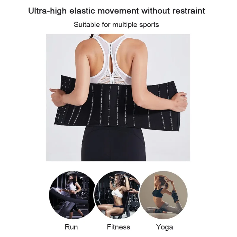 Waist Trainer Sweat Belt Women Body Shaper Waist Support Croset Cincher Tummy Control Sport Girdle Weight Loss Slimming Trimmer