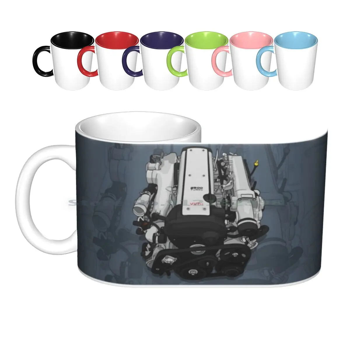 1jz Vvti Engine Mug Ceramic Mugs Coffee Cups Milk Tea Mug 1j 1jz Jzx90 Jzx100 Jxz110 1jz Engine 1jz Gte Vvti Vvt I Chaser Crown