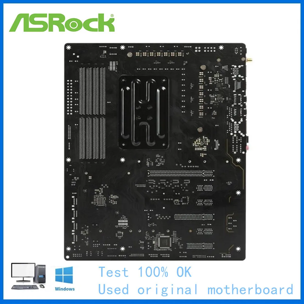 Imagem -04 - para Asrock X570 Criador Computador Usb3.0 M.2 Nvme Ssd Placa-mãe Am4 Ddr4 X570 Desktop Mainboard Usado