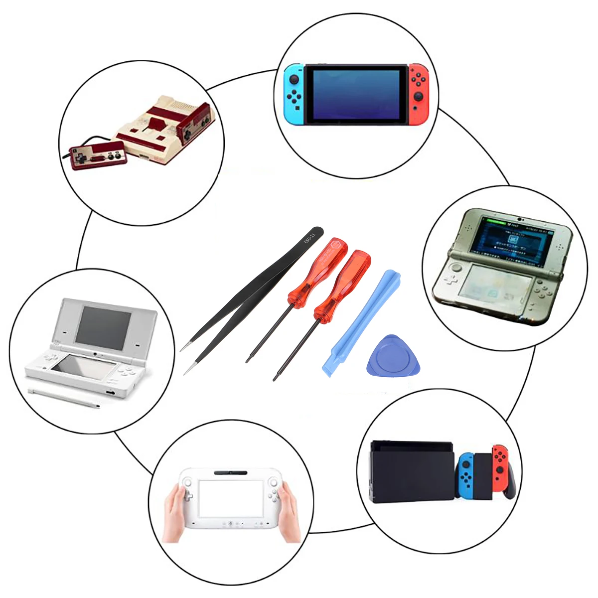 Y 스크루 드라이버 게임 수리 도구 키트 세트 닌텐도 스위치 조이 콘 스틱 드리프트