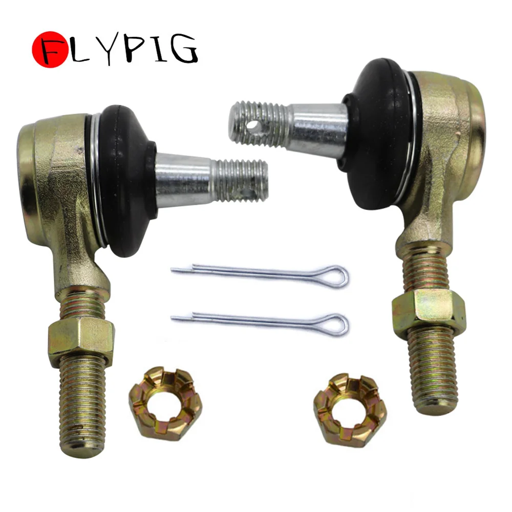 1Set M10-M10 Tie Rod End Kits Ball Joint for 50cc 70cc 90cc 110cc 125cc 150cc 200cc 250cc 300cc ATV Quad 4-wheeler Go Kart