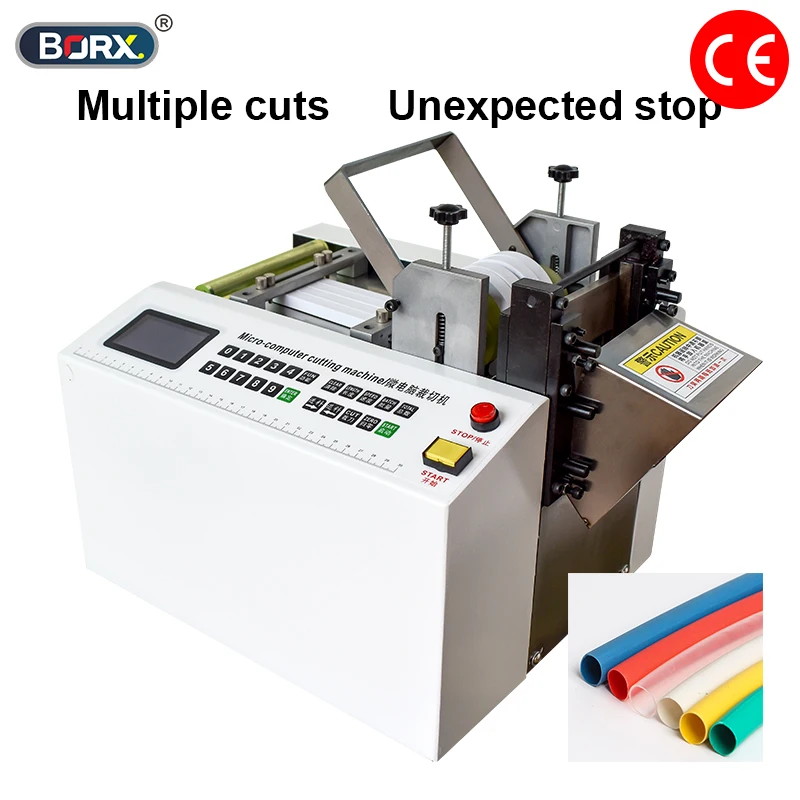 PVC Computer Cutting Machine, 250W Heat Shrinkable Armor Nylon Tube Steel Wire Tubes Cutting Machine soft pipe/Nickel Alloy Shee