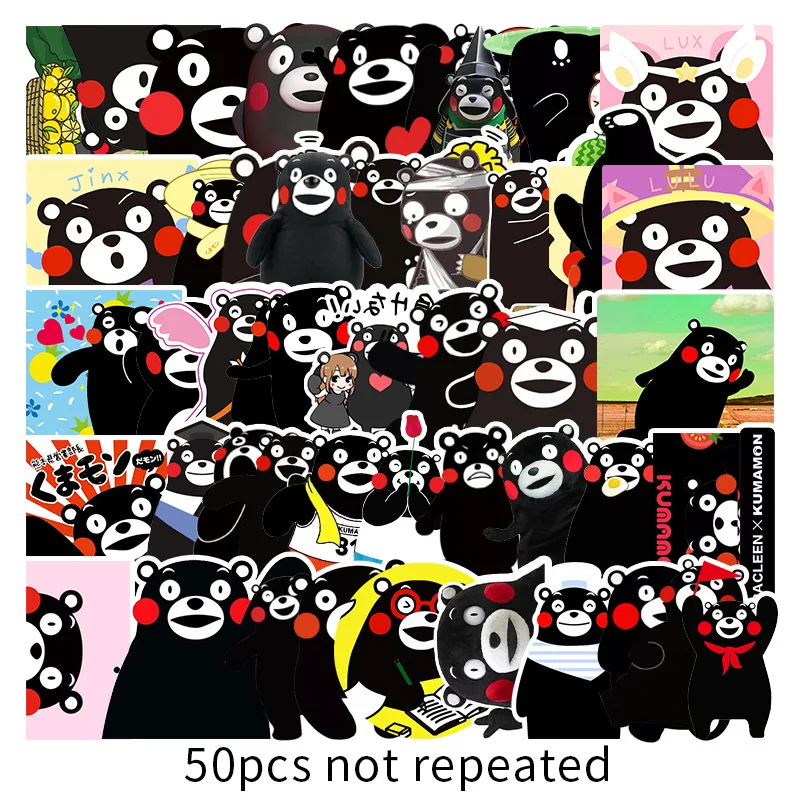 Kumamon Kawaii Cute Stickers Scrapbooking Diary Japanese Anime Cartoon Stickers Luggage Cups Laptop Refrigerator Car Sticker