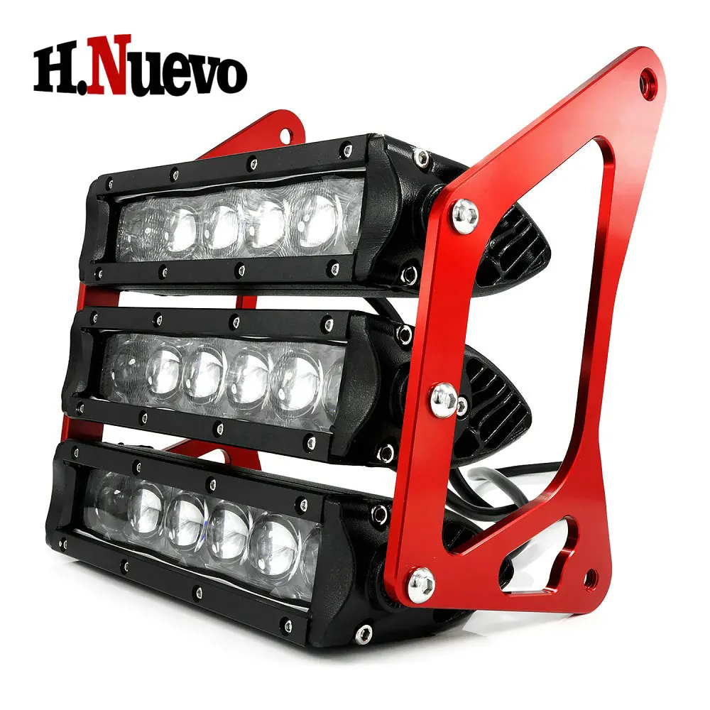 Motorcycle LED Headlight 90W Three-tier Front Fork Bracket Light Accessories For Honda Grom MSX125 MSX 125SF 2013 2014 2015 2016