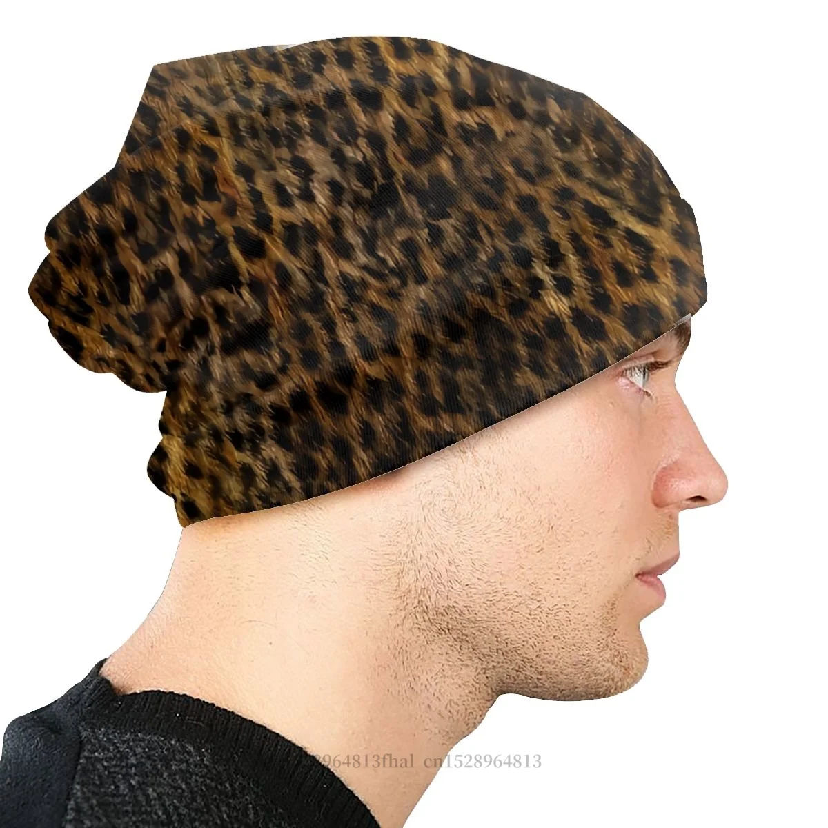 Skullies Beanies Hat Cheetah Fur Outdoor Beanie Caps For Men Women Leopard Print Ski Caps Soft Bonnet Hats