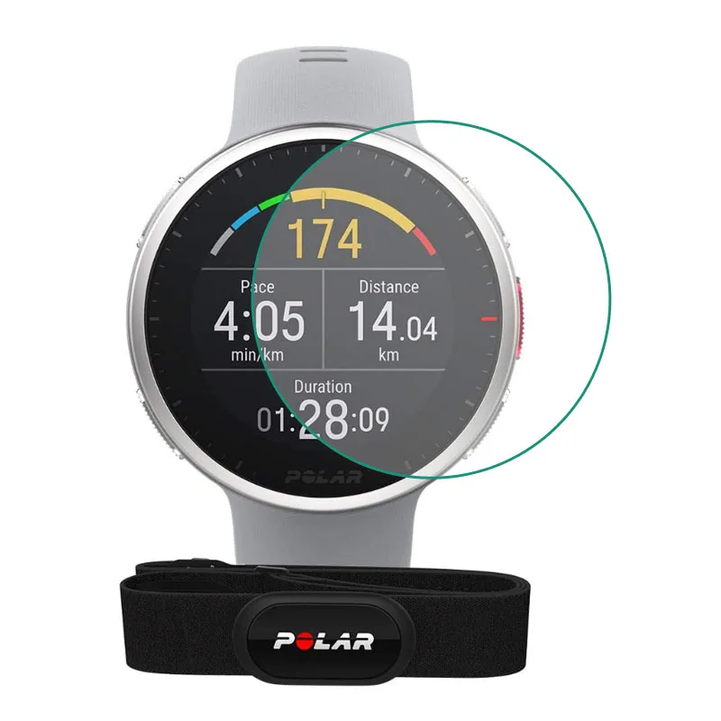 

Умные часы, закаленное стекло, прозрачная защитная пленка для POLAR Vantage V2, спортивные часы, ЖК-дисплей полная защитная крышка для экрана