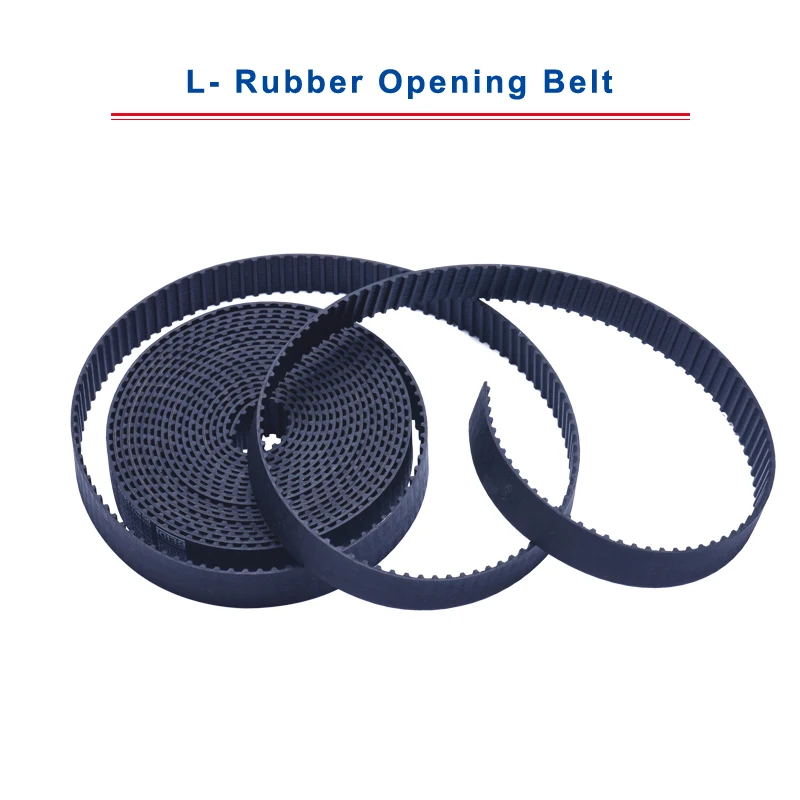 High Quality 1 meter L type-Opening Timing Belt Rubber Material Belt Width20/25 mm Black Synchronous Belt Teeth Pitch 9.525 mm