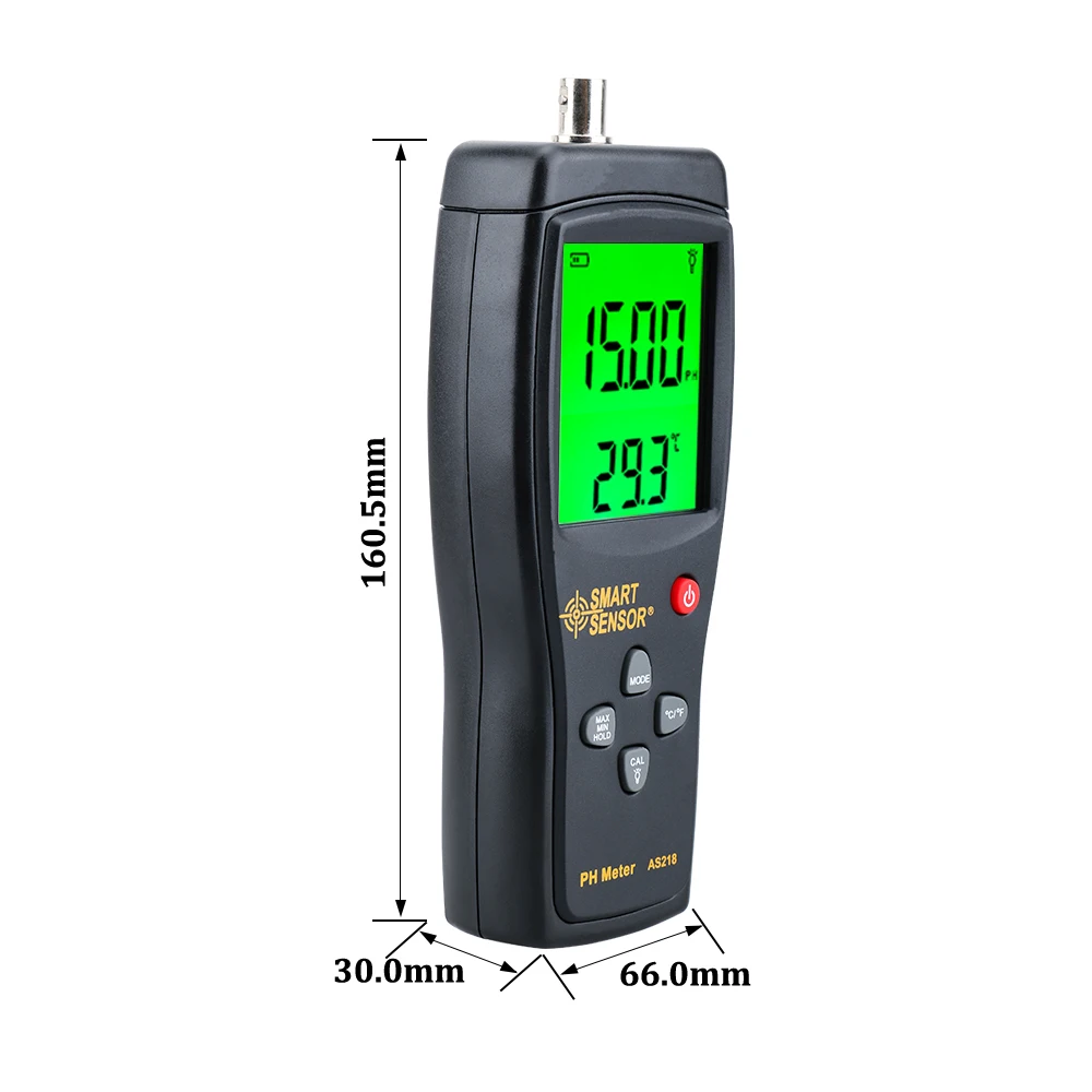 digital PH meter ph Meter PH tester SmartSensor AS218 0.00~14.00pH Moisture measuring instrument water PH acidity meter