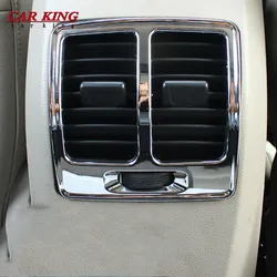 For Ford Escape Kuga 2017 2018 ABS Chrome Car Back Rear Air Condition outlet Vent frame Cover Trim Car Styling Accessories 1pcs