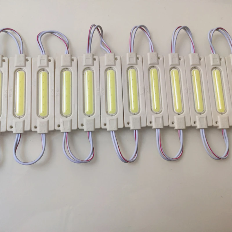 Imagem -02 - Cob Led Injection Module Light Truck Module String Sign Backlight Lâmpada Caminhão dc 12v 24v 2w 100 Pcs