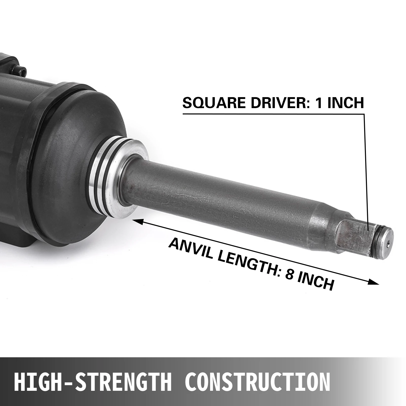 VEVOR 1in chiave dinamometrica pneumatica ad impatto pneumatico ad alta resistenza cannone a vento grande strumento di riparazione automatica 5800n. M 4800n. M 3800n. M 2800n. M