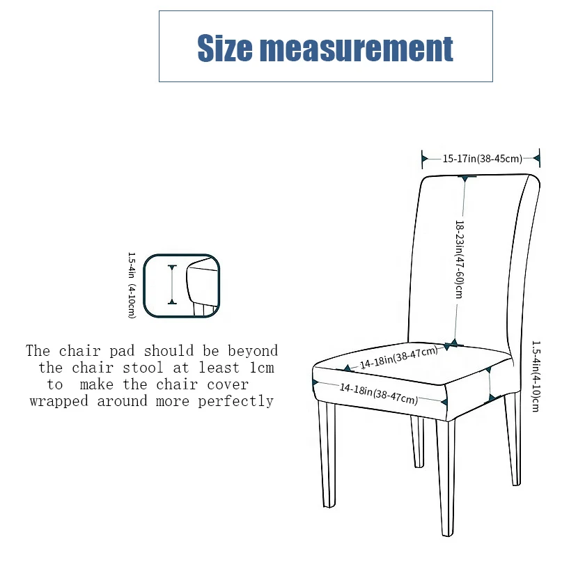 1 шт., эластичный чехол для стула, из спандекса