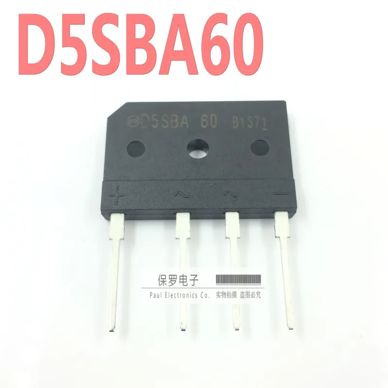 Rectificador de puente de inducción, 100% original y nuevo, D5SBA60, D5SB60, 5A/600V, 10 Uds., disponible