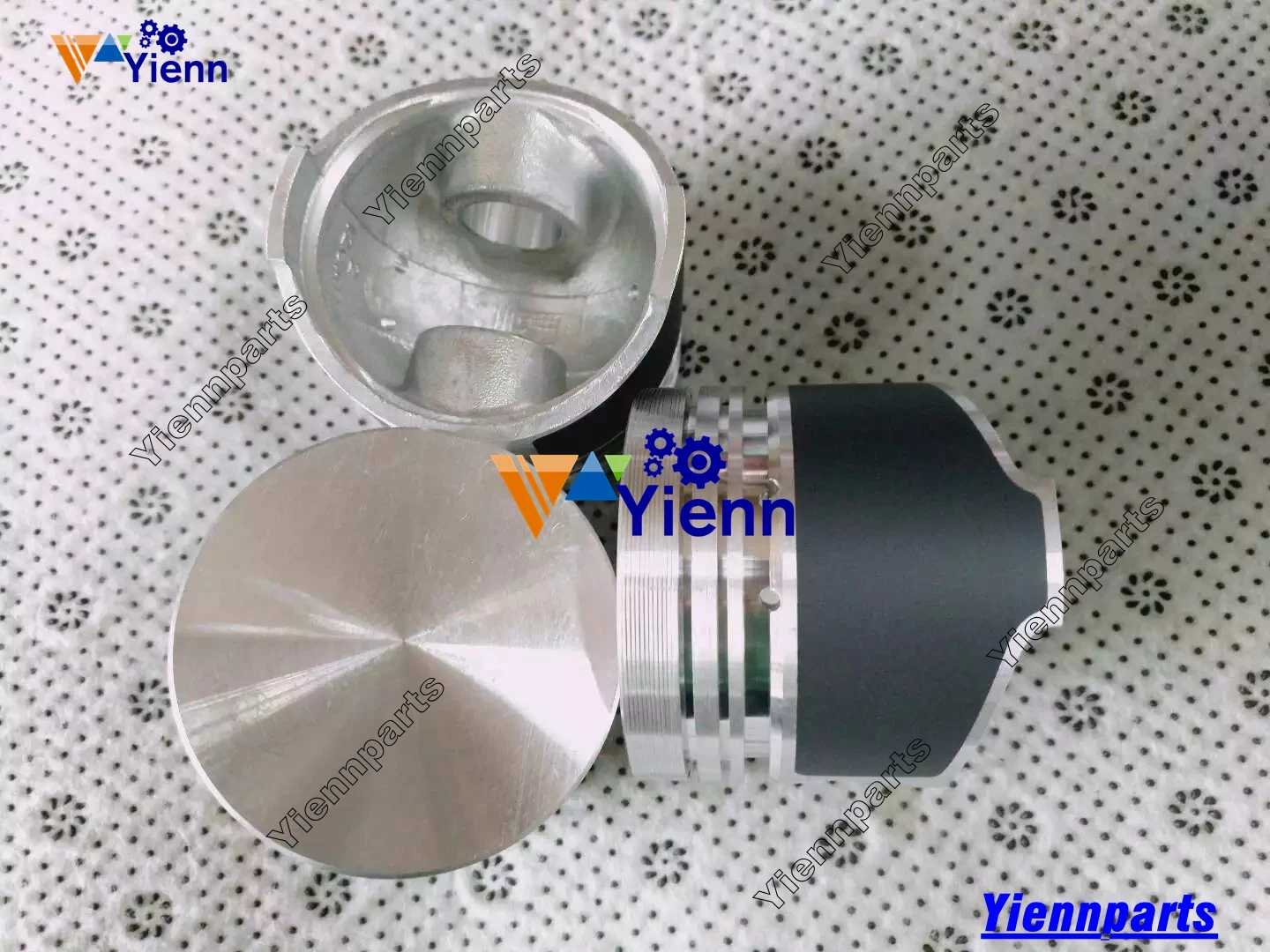 For Kubota D850 Piston With Pin Clips 15956-21110 15901-21050 B1550 Tractors D850 B-40 Diesel Engine Repair Parts