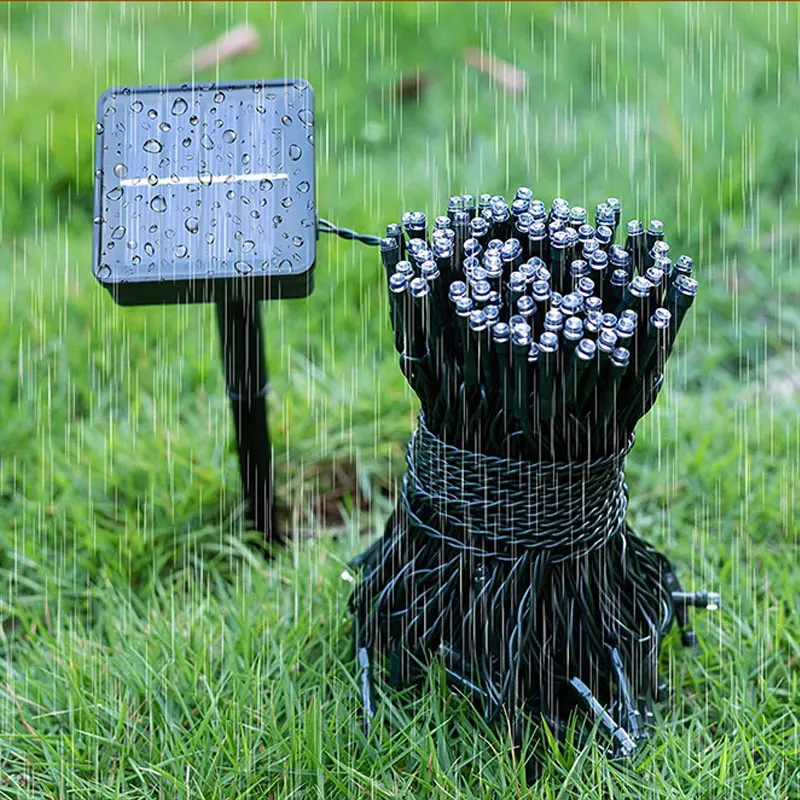 Christmas Tree Street Decorations Garland Lighting Waterproof  LED String Lights Solar Xmas New Year Outdoor Home Decor Light