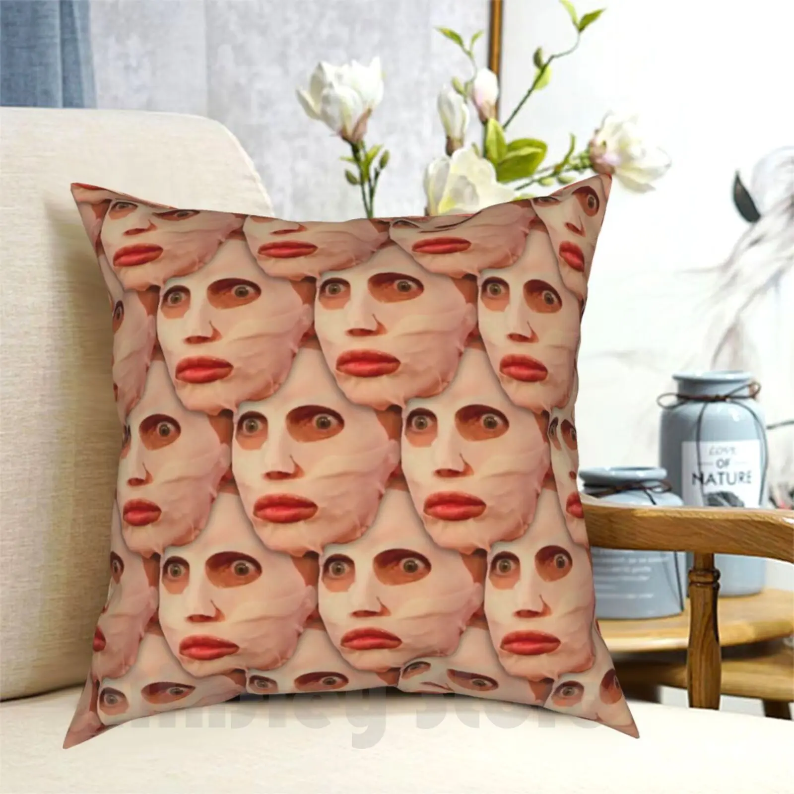 Alyssa Edwards Beauty Mask Pattern Pillow Case Printed Home Soft DIY Pillow cover Alyssa Edwards Beauty Face Pattern Funny