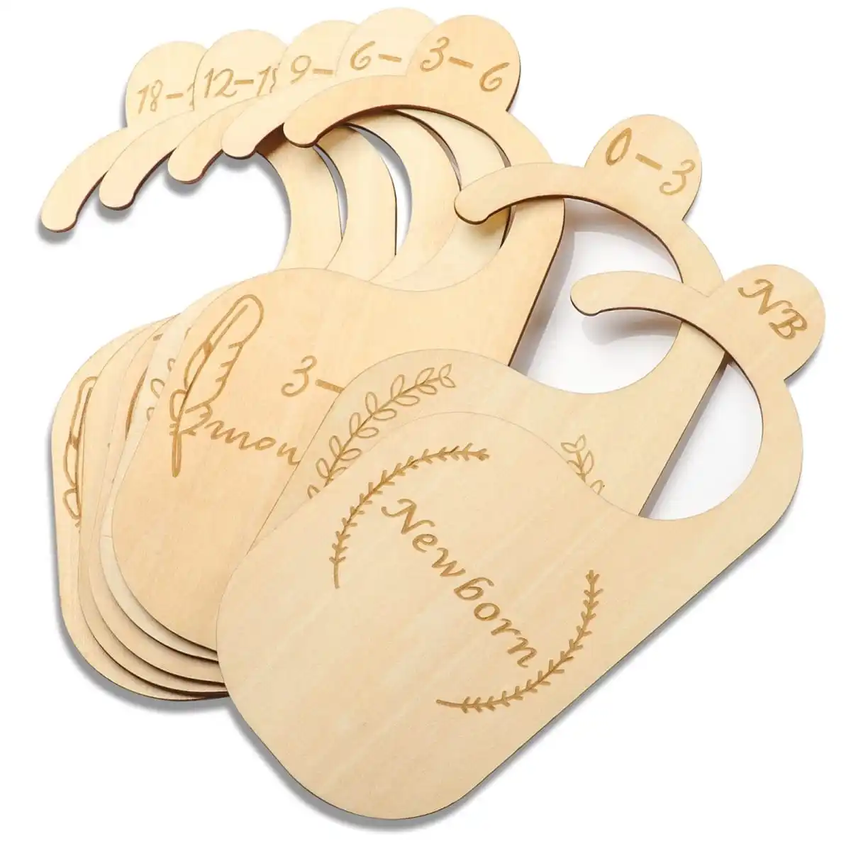 

Оригинальные экологически чистые деревянные разделители для шкафа для младенцев и малышей (для новорожденных-24 месяца или 2 Т-5) -органайзер для детской комнаты