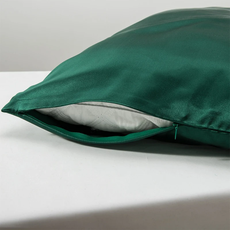 48x74 High Quality 19 Momme Modern Simple Dyed Solid Color 19 Momme Private Label Silk Pillowcases