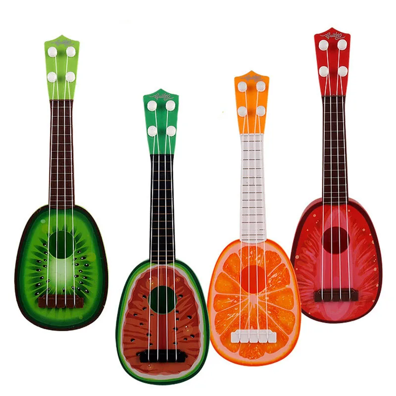 Children's Simulation Mini Ukulele Music Toy Can Play Fruit Four-string Small Guitar To Discover The Gift of Musical Talent