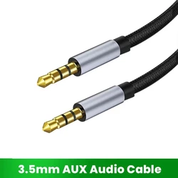 Aux kablosu hoparlör kablosu 3.5mm Jack ses kablosu için araba kulaklık adaptörü erkek Jack Jack 3.5mm kablosu samsung Xiaomi için