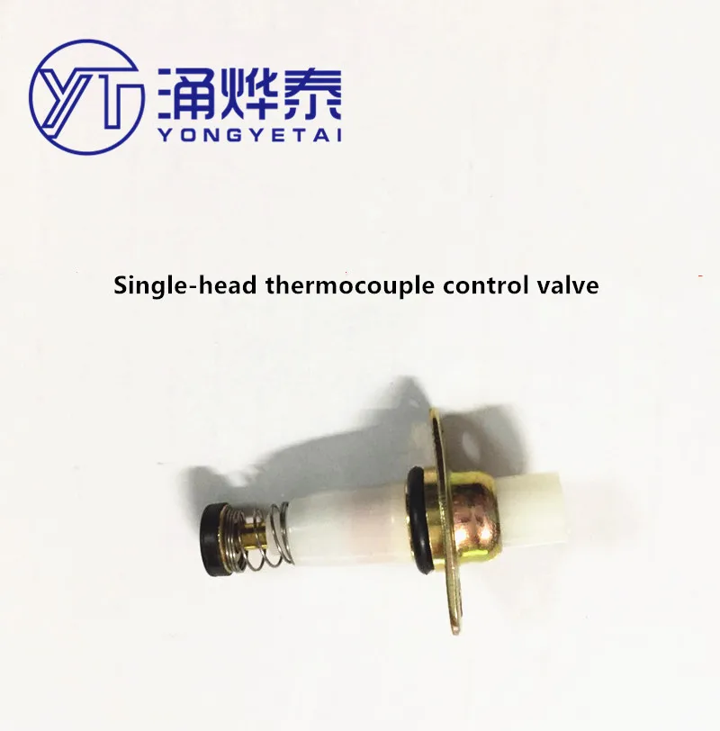 YYT 2PCS Stove safety valve flameout protection single and double wire thermocouple solenoid valve induction copper needle