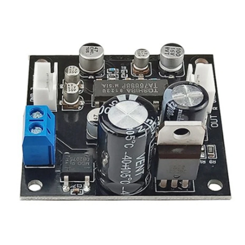 TA7668 Pita Drive Preamplifier Pita Amplifier Papan Dek Magnetik Kepala Preamp Perekam Audio Radio Desktop DIY